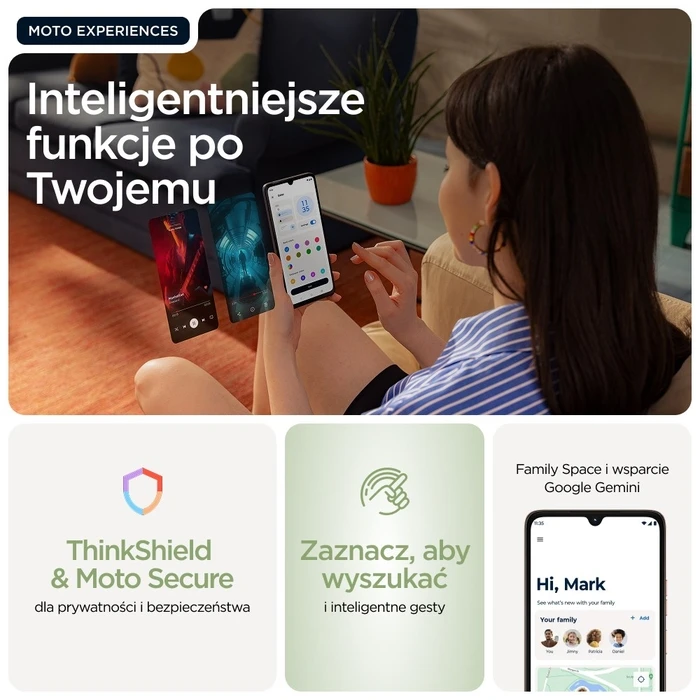 Smartphone Motorola Moto G06 (6.88") Dual SIM Android 15 4G USB Type-C 4GB 256GB 5200mAh Green