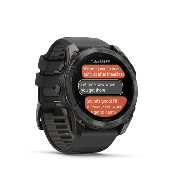 Smartwatch Garmin Fenix 8 (1.4") AMOLED 51 mm Digital 454 x 454 Titanium Wi-Fi GPS