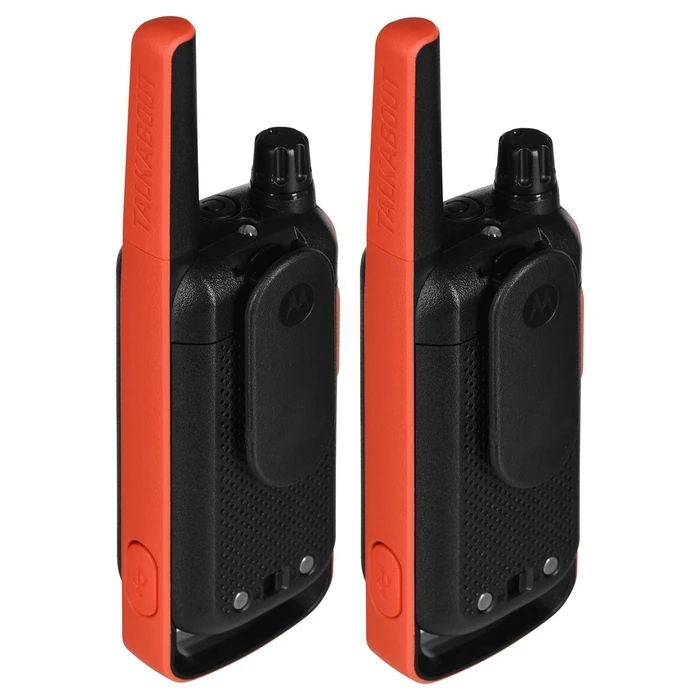 Walkie-Talkie Motorola T82 Twin Pack two-way radio 16 channels Black,Orange