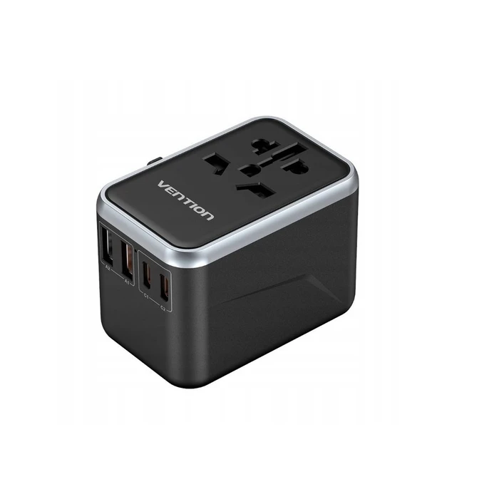 Αντάπτορας Πρίζας Vention 65W GaN Travel and Charger 2x USB-A 2x USB-C
