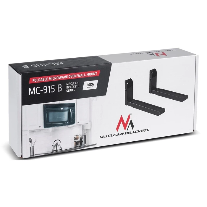 Αξεσουάρ Maclean MC-915 B Universal Microwave Bracket Holder Wall Mount 30kg Black