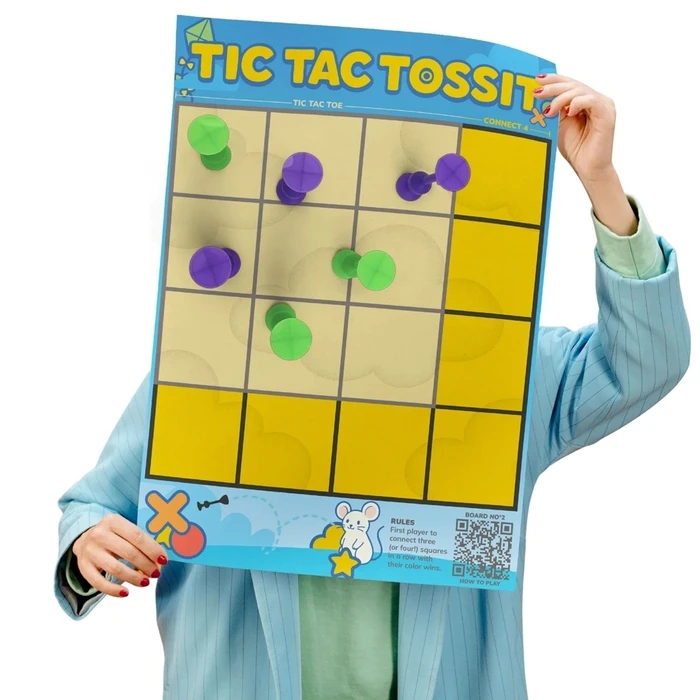 Αξεσουάρ Επιτραπέζιων Παιχνιδιών Tossit target board – Target & Tic-Tac-Toe