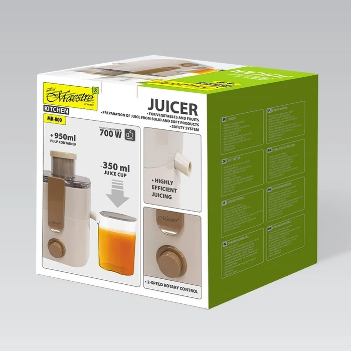 Αποχυμωτής Feel Maestro MR-800 Juicer 700 W beige