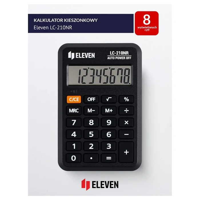Αριθμομηχανή Eleven LC-210NR pocket calculator