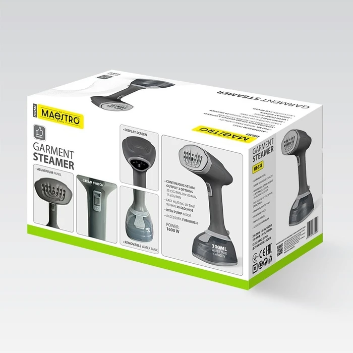 Ατμοκαθαριστής Ρούχων Maestro MR-358 Garment steamer Grey