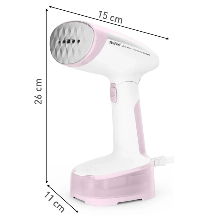 Ατμοκαθαριστής Ρούχων Tefal DT3050 Manual Clothes Steamer 0.12 l 1300 W Pink, White