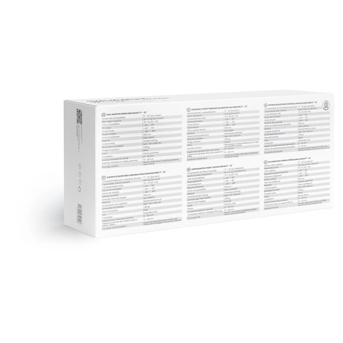 Βάση Monitor Savio UM-04 Dual Spring Desk Mount 17″–32″