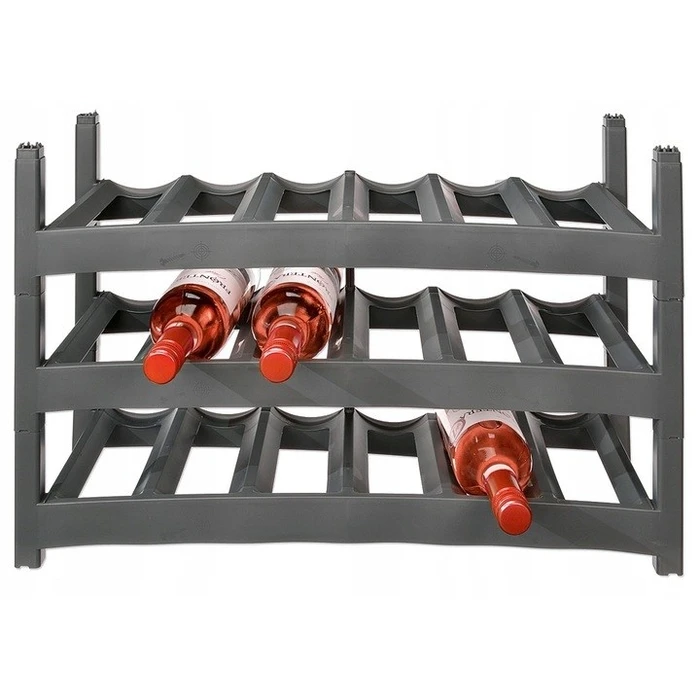 Βάση για Μπουκάλια Rotho Vario Wine Rack Anthracite - Stand for 6 Bottles