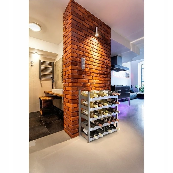 Βάση για Μπουκάλια Rotho Vario Wine Rack Anthracite - Stand for 6 Bottles