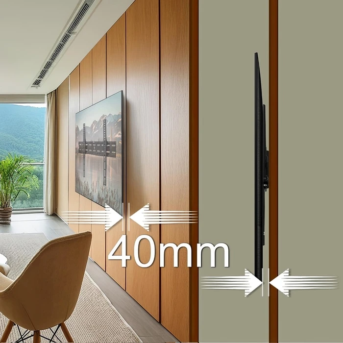 Βάση Τηλεόρασης Maclean BRACKETS MC-862 Original Extra Sturdy Bracket 26-55" 40kg Black max Vesa 400x400