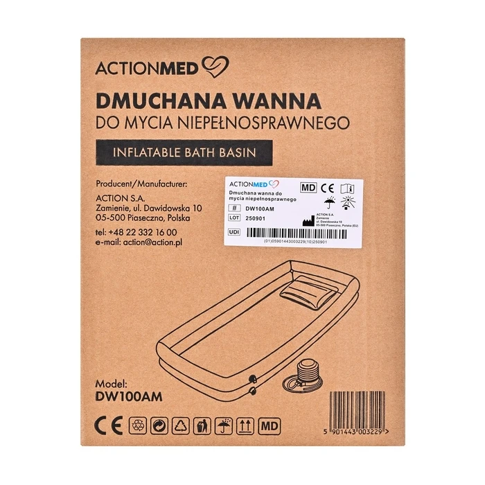 Βοήθημα Μπάνιου Inflatable bathing tub for disabled care ActionMed DW100AM