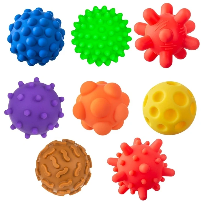 Βρεφικό Παιχνίδι Sensory balls without holes Tullo 8 pcs