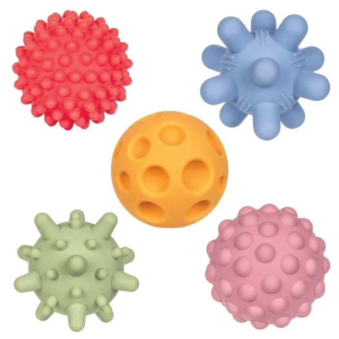 Βρεφικό Παιχνίδι Sensory balls without holes Tullo pastel, 5 pcs