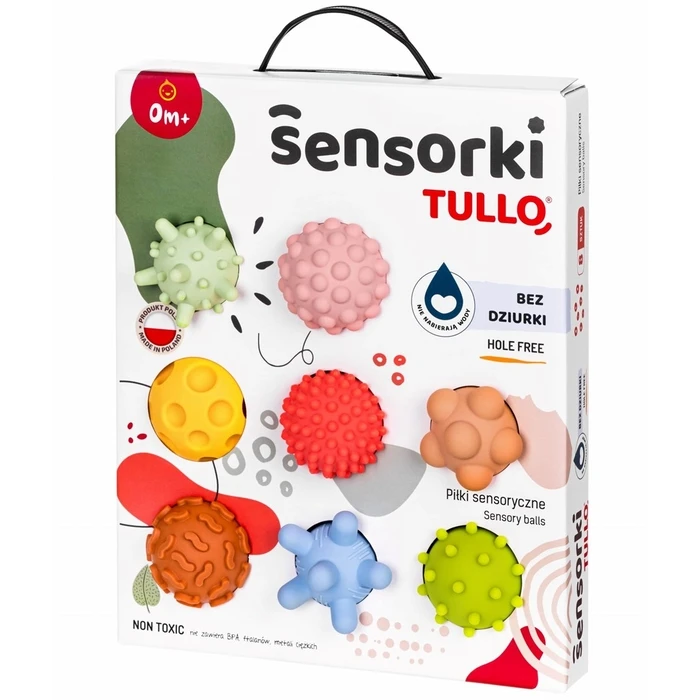 Βρεφικό Παιχνίδι Sensory balls without holes Tullo pastel, 8 pcs