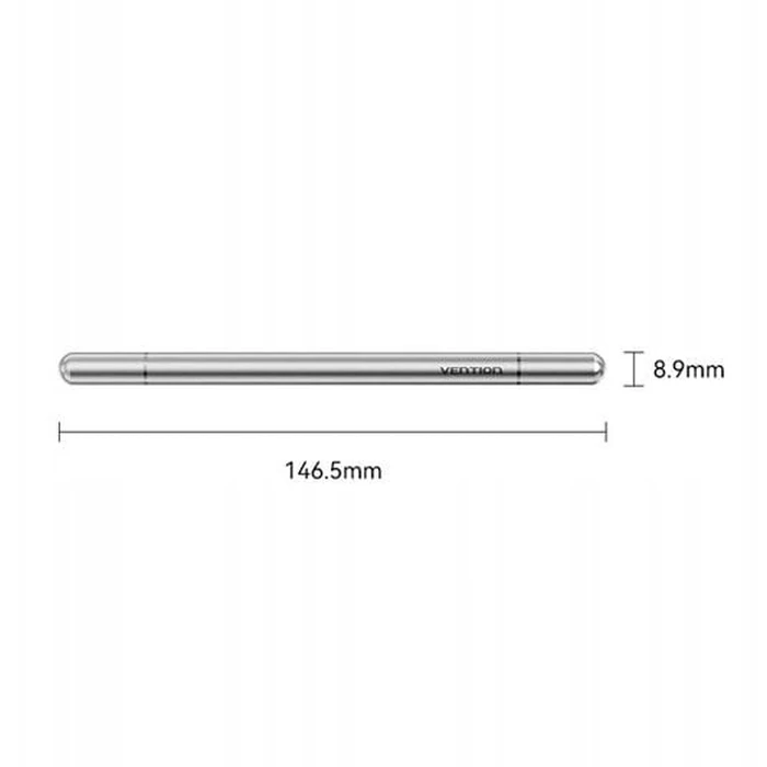 Γραφίδα Αφής Vention 2-in-1 stylus made of grey aluminium alloy