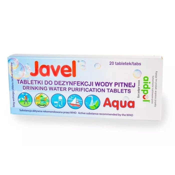 Είδη Επιβίωσης Javel Aqua water disinfection tablets, 20 pcs