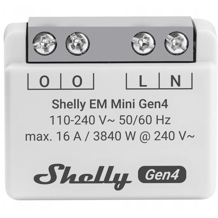 Ενδιάμεσος Διακόπτης Shelly EM Mini Gen4 WiFi smart energy consumption monitor