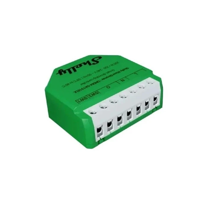 Ενδιάμεσος Διακόπτης Shelly Wave Dimmer EU LR Smart Dimming Controller Green
