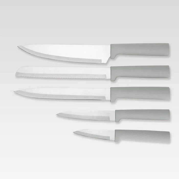 Επιφάνεια Κοπής Maestro MR-1412-GREY Knife set with block + Cutting board set Gray
