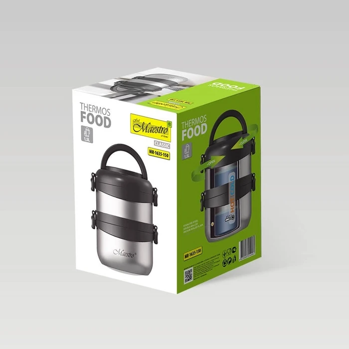 Θερμός Maestro MR-1635-150 Thermos Black, steel