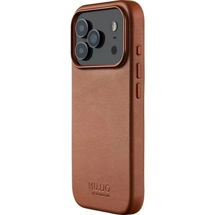 Θήκη Κινητού Mujjo Full Leather Case MagSafe Case for iPhone 17 Pro Brown