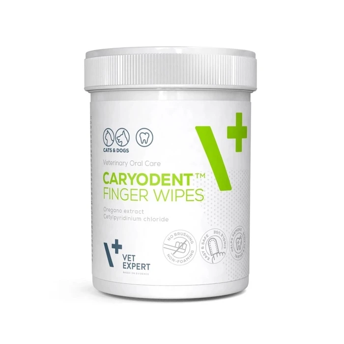 Καθαριστικά Σκύλου Vetexpert Caryodent Finger Wipes - dog vitamins - 100ml