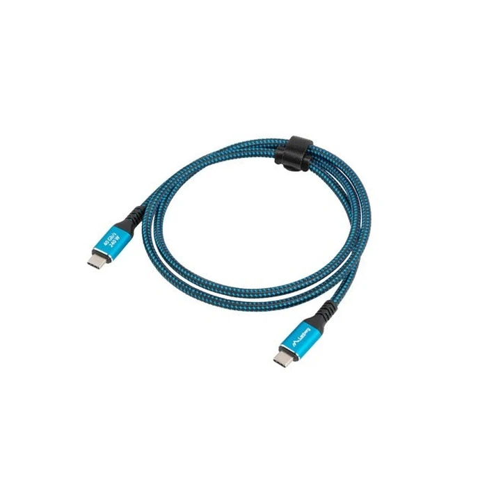Καλώδιο Lanberg CA-CMCM-44CU-0005-BK USB USB4 Gen 2x2 0.5 m USB C Black, Blue