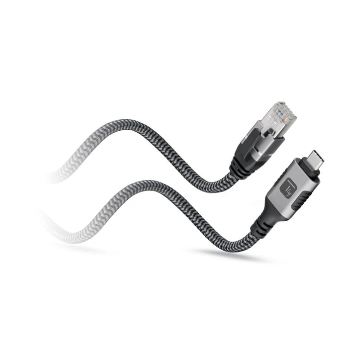 Καλώδιο Techly ICOC U3C-RJ45-030 networking Silver, Black 3 m Cat6 F/UTP (FTP)