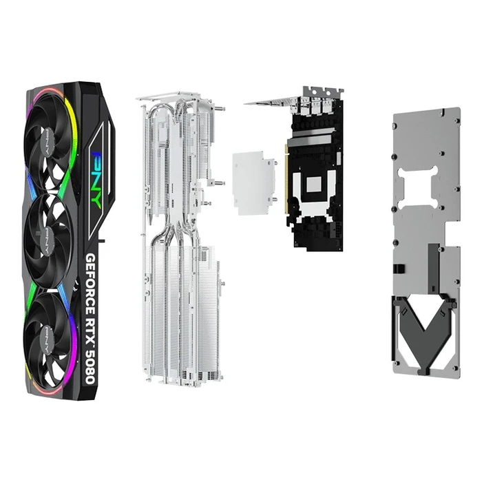 Κάρτα Γραφικών PNY GeForce RTX 5080 ARGB OC - 16GB GDDR7 graphics card