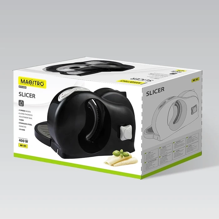 Κόπτης Μαγειρικής Maestro MR-591 Slicer Black