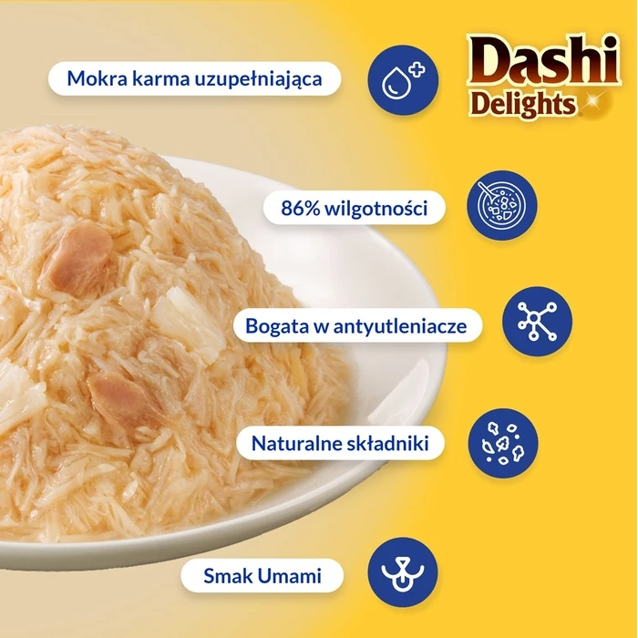 Λιχουδιές/Σνακ Γάτας Inaba CAT Dashi Delights Delicate Flakes Chicken - cat treat - 40g