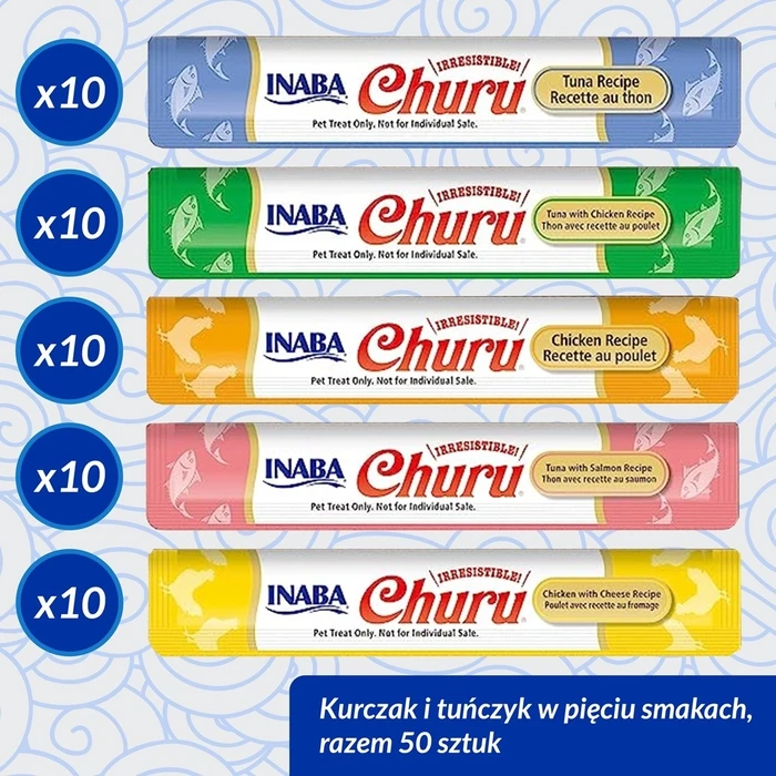 Λιχουδιές/Σνακ Γάτας Inaba Churu Varieties Chicken and tuna 50 x 14g