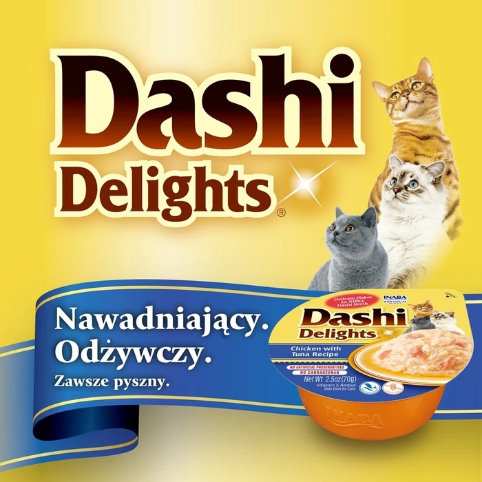 Λιχουδιές/Σνακ Γάτας Inaba Dashi Delights Chicken in broth 70g