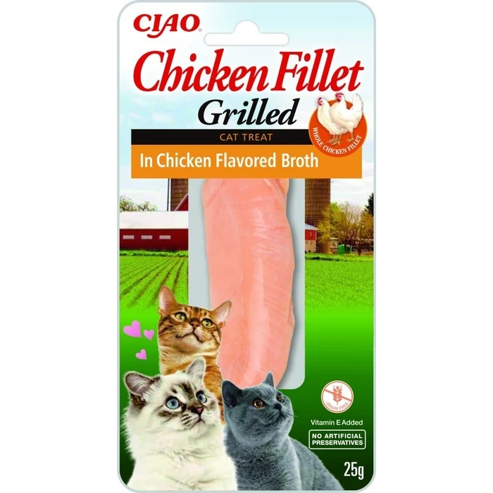 Λιχουδιές/Σνακ Γάτας Inaba Grilled Chicken Fillet in chicken flavored broth 25 g