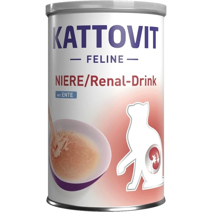 Λιχουδιές/Σνακ Γάτας Kattovit Feline Niere Renal drink Duck 135ml