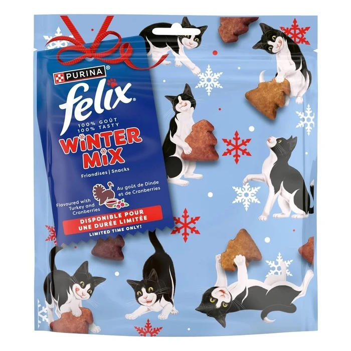 Λιχουδιές/Σνακ Γάτας Purina Felix Winter Mix Turkey&Cranberries 200g