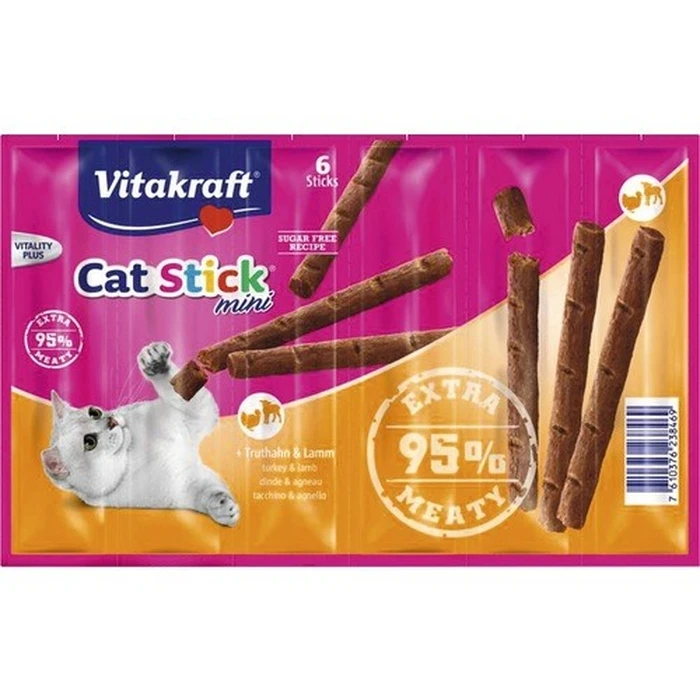 Λιχουδιές/Σνακ Γάτας Vitakraft Cat Stick cats Lamb, Turkey 36 g