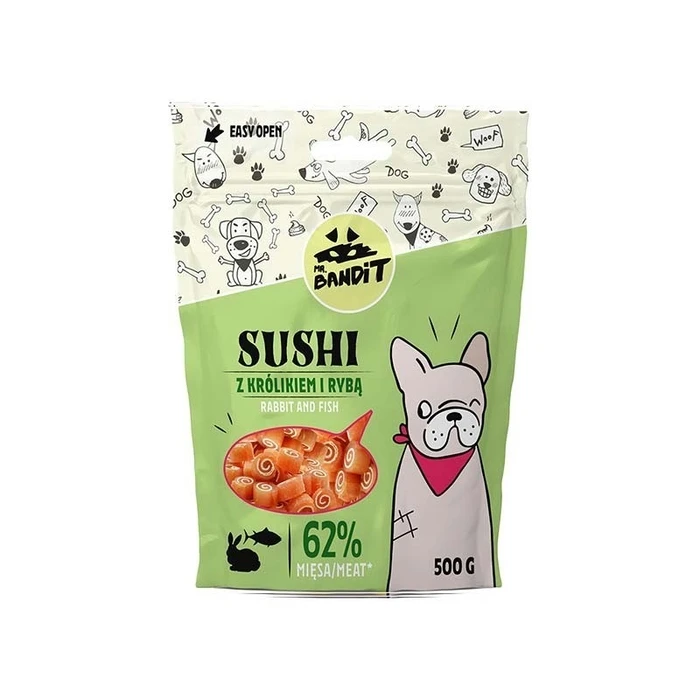 Λιχουδιές/Σνακ Σκύλων MR. BANDIT SUSHI with Rabbit and Fish - dog treat -500 g