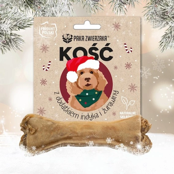 Λιχουδιές/Σνακ Σκύλων Paka Zwierzaka Bone with turkey and cranberries 12cm 55g