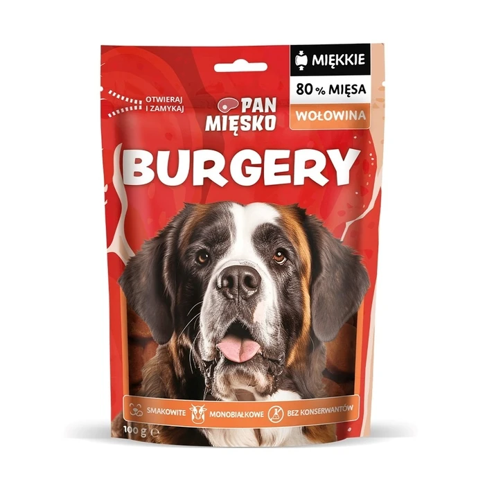 Λιχουδιές/Σνακ Σκύλων Pan Miesko Beef Burgers 100g