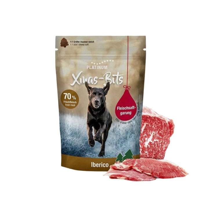 Λιχουδιές/Σνακ Σκύλων Platinum Xmas-Bits Iberico 150g