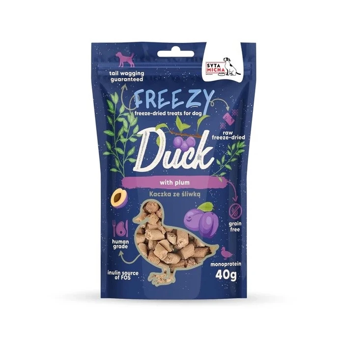 Λιχουδιές/Σνακ Σκύλων Syta Micha Freezy Duck with plum 40g