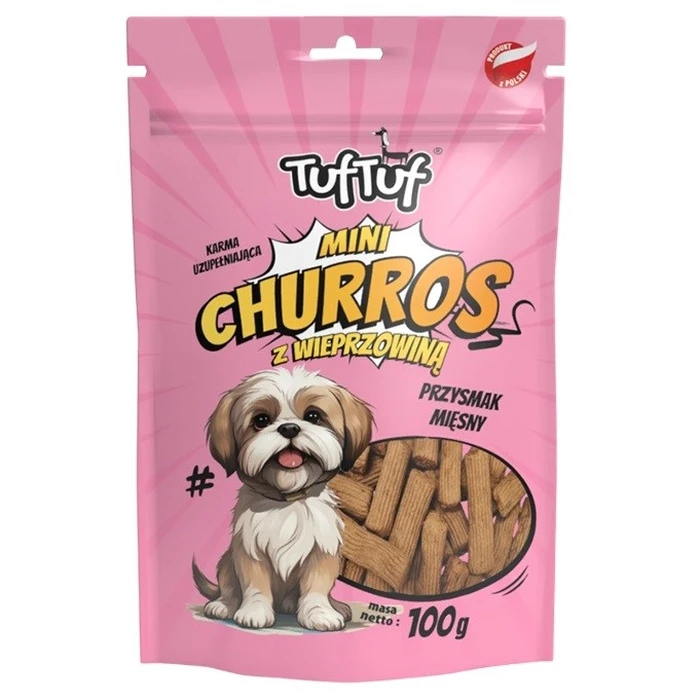Λιχουδιές/Σνακ Σκύλων Tuf Tuf Mini Churros with pork 100g