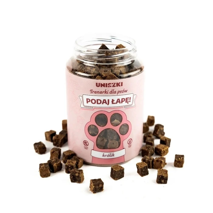 Λιχουδιές/Σνακ Σκύλων Uniszki Give Paw Rabbit – dog treat – 150 g