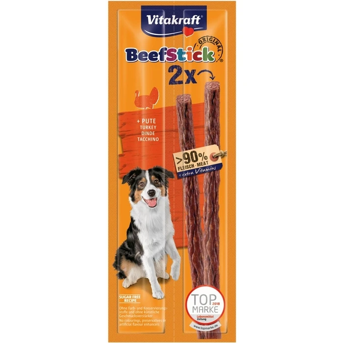 Λιχουδιές/Σνακ Σκύλων Vitakraft Beef Stick with turkey 2x12 g