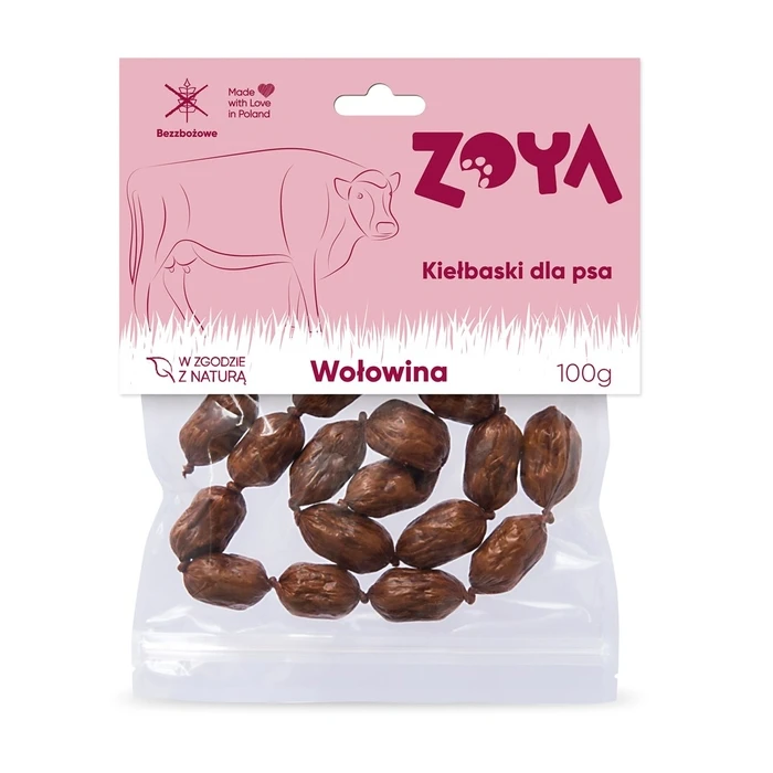 Λιχουδιές/Σνακ Σκύλων Zoya Beef sausages 100g