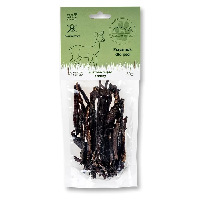 Λιχουδιές/Σνακ Σκύλων Zoya Dried deer meat 80g