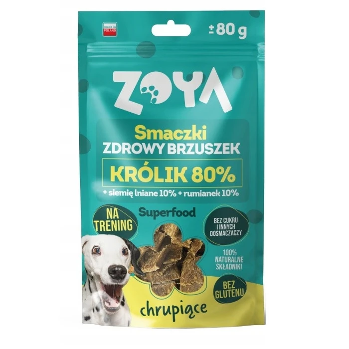 Λιχουδιές/Σνακ Σκύλων Zoya Healthy tummy Rabbit 80g