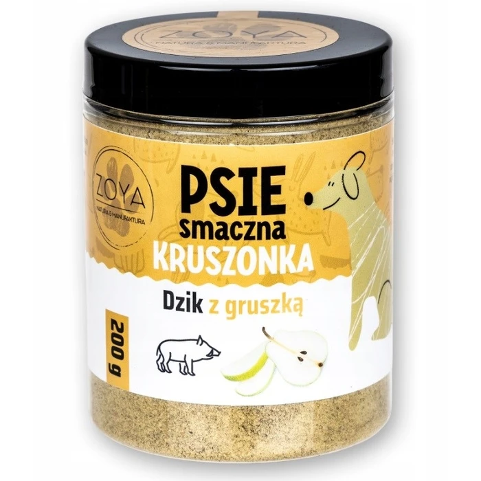 Λιχουδιές/Σνακ Σκύλων Zoya Wild Boar and Pear Crumble 200g