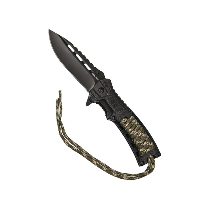 Μαχαίρι Mil-Tec Paracord folding knife with flintlock - Camo